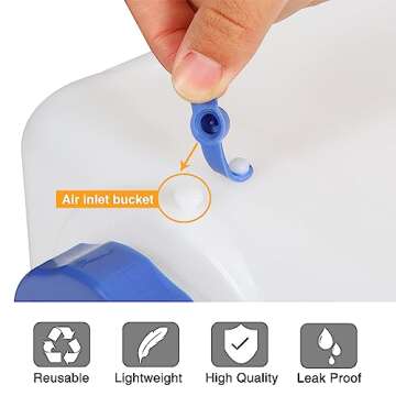 REDCAMP Portable Water Container with Spigot for Camping and Emergency Prep