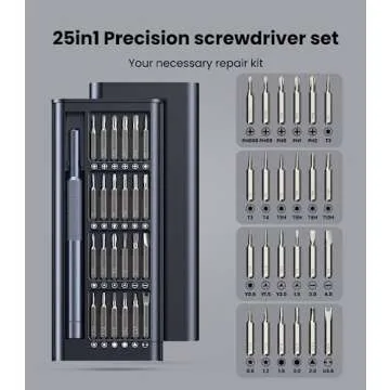 AXTH 25-in-1 Precision Screwdriver Set for Repairs