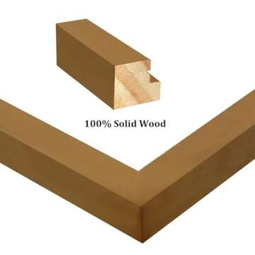 Egofine 8x10 Picture Frames 4 Pack, for Pictures 4x6 or 5x7 with Mat Made of Solid Wood Covered by P...