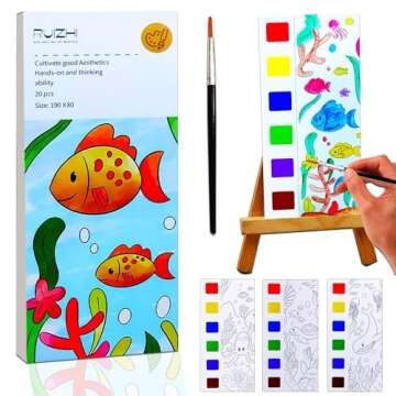 YXOTJHS Water Color Paint Sets for Kids - Mess Free Painting and Travel Art Kits