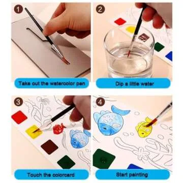 YXOTJHS Kids Water Color Paint Sets, Pocket Painting Fun