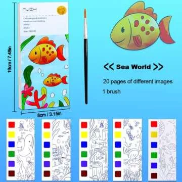 YXOTJHS Kids Water Color Paint Sets, Pocket Painting Fun