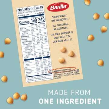 Barilla Chickpea Rotini Pasta - Vegan, Gluten Free, High Protein