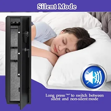 KAER Gun Safes for Home - Quick Access, Adjustable Storage