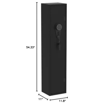 KAER Gun Safes for Home - Quick Access, Adjustable Storage