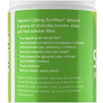 Gentle All-Natural Fiber Supplement for Healthy Digestion