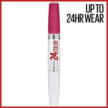 Maybelline Super Stay 24, 2-Step Liquid Lipstick Makeup, Long Lasting Highly Pigmented Color with Mo...