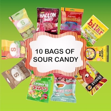Swedish Candy Mix Variety Pack - 10 Bags Sour Candies