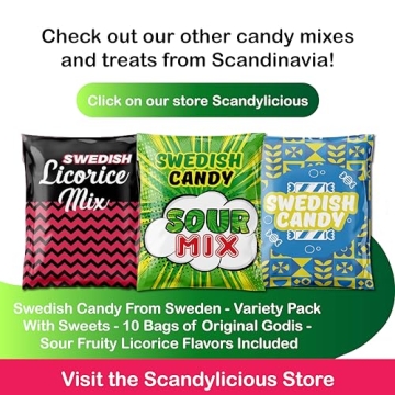 Swedish Candy Mix Variety Pack - 10 Bags Sour Candies