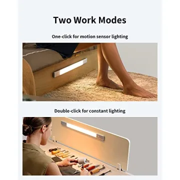 EZVALO Motion Sensor Under Cabinet Light - Rechargeable & Touch-Controlled