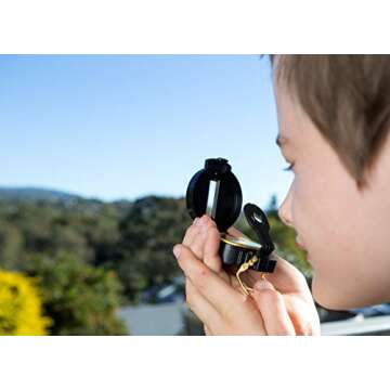 Adventure Kidz - Outdoor Exploration Kit, Children’s Toy Binoculars with Case, Flashlight, Compass, Whistle, Magnifying Glass, Backpack. Great Gift Set for Camping, Hiking, STEM, Pretend Play.