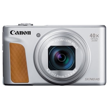 Canon PowerShot SX740 HS Digital Camera (Silver) Kit with Accessories: 64GB Memory, Case, Tripod, Gr...