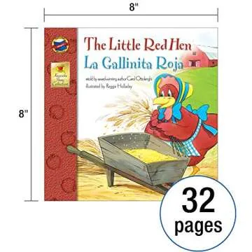 The Little Red Hen Bilingual Storybook for Young Readers