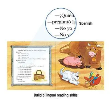 The Little Red Hen Bilingual Storybook for Young Readers