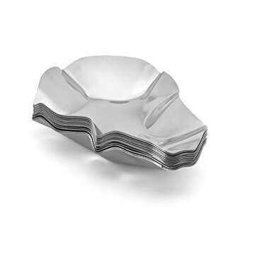 Outset Grillable Shells, Stainless Steel Grillable Oyster Shells, Set of 12