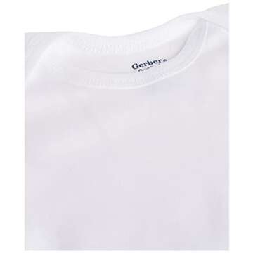 Gerber Unisex Baby 5-Pack Short Sleeve Variety Onesies Bodysuits Short Sleeve White Preemie