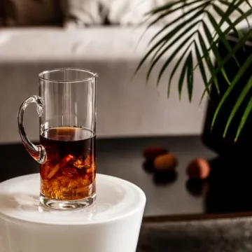 Krosno Elegant 44 oz Glass Pitcher for Juices and Water