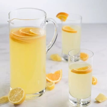 Krosno Elegant 44 oz Glass Pitcher for Juices and Water