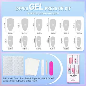 Jofay Fashion Press on Nails - Secret Garden Set