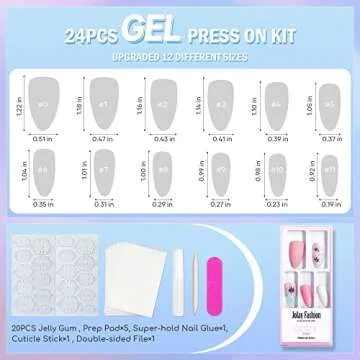 Jofay Fashion Press on Nails - Secret Garden Set