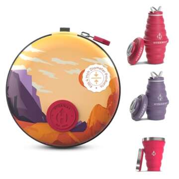HYDAWAY Collapsible Water Bottle Travel Case - Store & Protect Bottles, Bowls & Folding Cups I Trave...