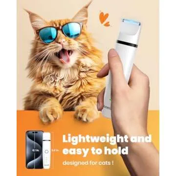 oneisall 2 Speed Paw Trimmer with 3 Blades, Rechargeable Cordless Cat Paw Trimmer Pet Paw Trimmer, Low Noise Cat Hair Trimmer for Dog Cat Pet's Hair Around Paws, Eyes, Ears, Face, Rump