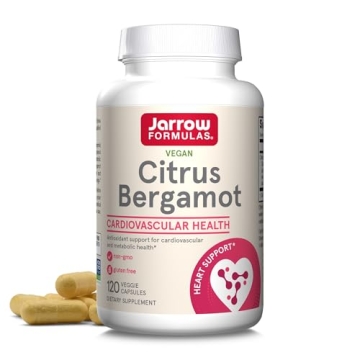 Jarrow Formulas Citrus Bergamot 500 mg - 120 Servings (Veggie Caps) - Antioxidant Support for Cardio...