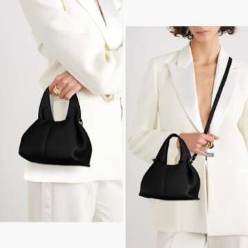 Juoxeepy Crossbody Bag Purse Satchel Handbag for Women Shoulder Bag Chic Dumpling Cloud Bag Clutch P...