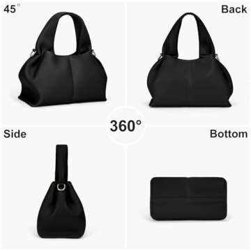 Juoxeepy Crossbody Bag Purse Satchel Handbag for Women Shoulder Bag Chic Dumpling Cloud Bag Clutch Purse