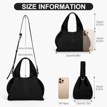 Juoxeepy Crossbody Bag Purse Satchel Handbag for Women Shoulder Bag Chic Dumpling Cloud Bag Clutch Purse