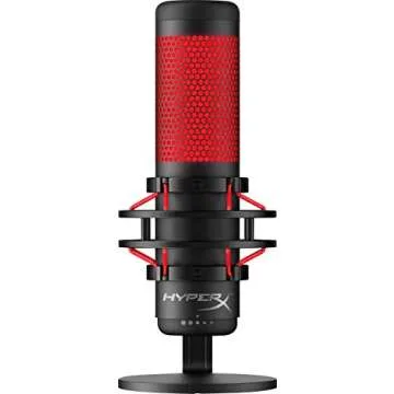 HyperX QuadCast USB Microphone with Pop Filter & Shock Mount