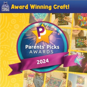 Purple Ladybug 1900 Small Puffy Stickers for Kids Ages 4-8 - 80 Assorted Sheets