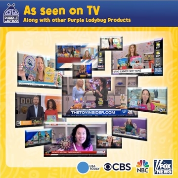 Purple Ladybug 1900 Small Puffy Stickers for Kids Ages 4-8 - 80 Assorted Sheets