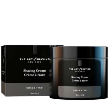 The Art of Shaving Unscented Shaving Cream for Men - Beard Care, Protects Against Irritation and Raz...