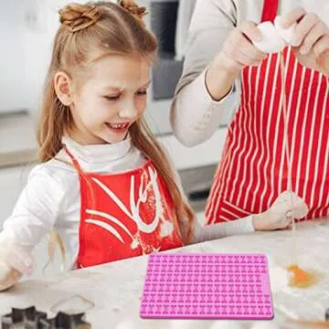 2 PCS Mini Silicone Molds, Dog Treat Molds,106 Cavity Dog Bone Mold 69 Cavity Paw Silicone Mold for Baking Biscuits, Cookie, Candy, Chocolate, Jelly Pet Dog Treats Mold (Mini Dog Bone+Dog Paw)