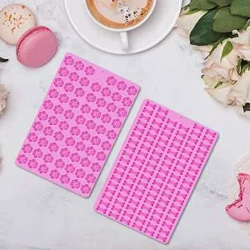 2 PCS Mini Silicone Molds, Dog Treat Molds,106 Cavity Dog Bone Mold 69 Cavity Paw Silicone Mold for Baking Biscuits, Cookie, Candy, Chocolate, Jelly Pet Dog Treats Mold (Mini Dog Bone+Dog Paw)