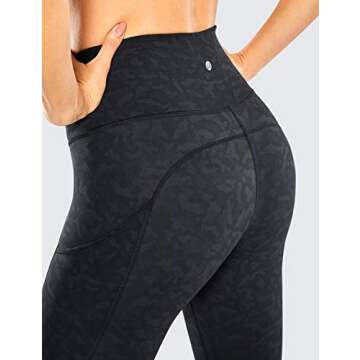 Comfortable CRZ YOGA Women's High Waisted Leggings with Pockets