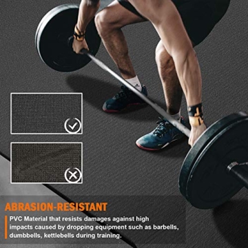 anngrowy Extra-Large Exercise Mat for Home Workouts