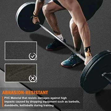 anngrowy Extra-Large Exercise Mat for Home Workouts