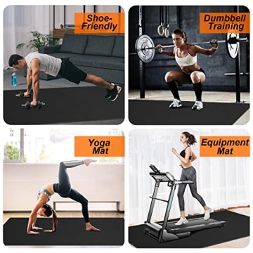 anngrowy Extra-Large Exercise Mat for Home Workouts