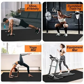 anngrowy Extra-Large Exercise Mat for Home Workouts