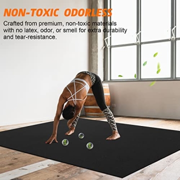 anngrowy Extra-Large Exercise Mat for Home Workouts