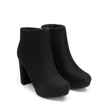 DREAM PAIRS Stylish Mid-Top Ankle Boots for Women