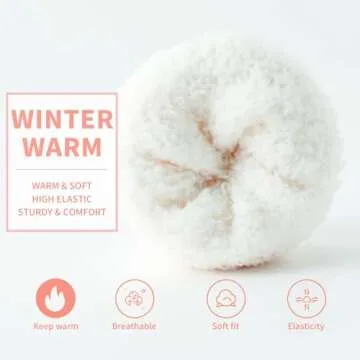 TOCONFFON Cozy Fluffy Socks for Comfort & Warmth