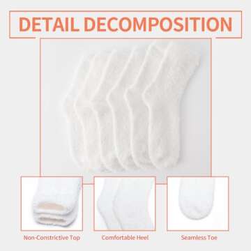 TOCONFFON Cozy Fluffy Socks for Comfort & Warmth