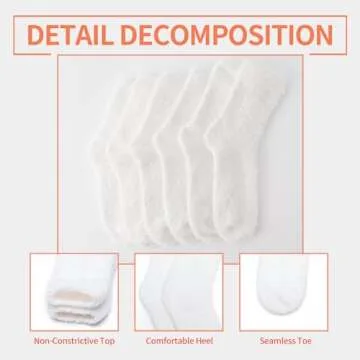 TOCONFFON Cozy Fluffy Socks for Comfort & Warmth