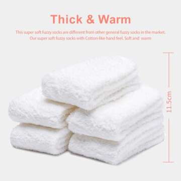 TOCONFFON Cozy Fluffy Socks for Comfort & Warmth