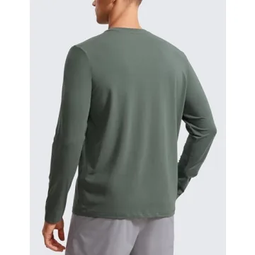 CRZ YOGA Pima Cotton Long Sleeve Shirts for Men