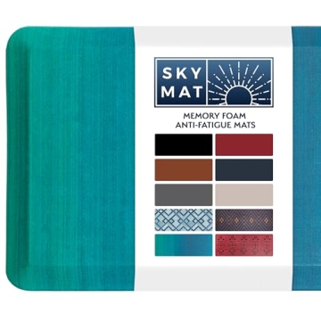 Sky Solutions Anti Fatigue Floor Mat - 3/4" Thick Cushioned Kitchen Rug, Standing Desk Mat - Comfort...
