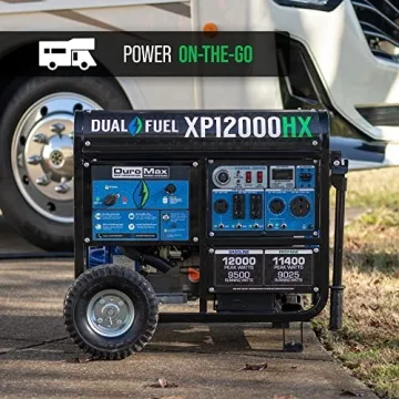 DuroMax XP12000HX Dual Fuel Generator - 12000 Watt Power